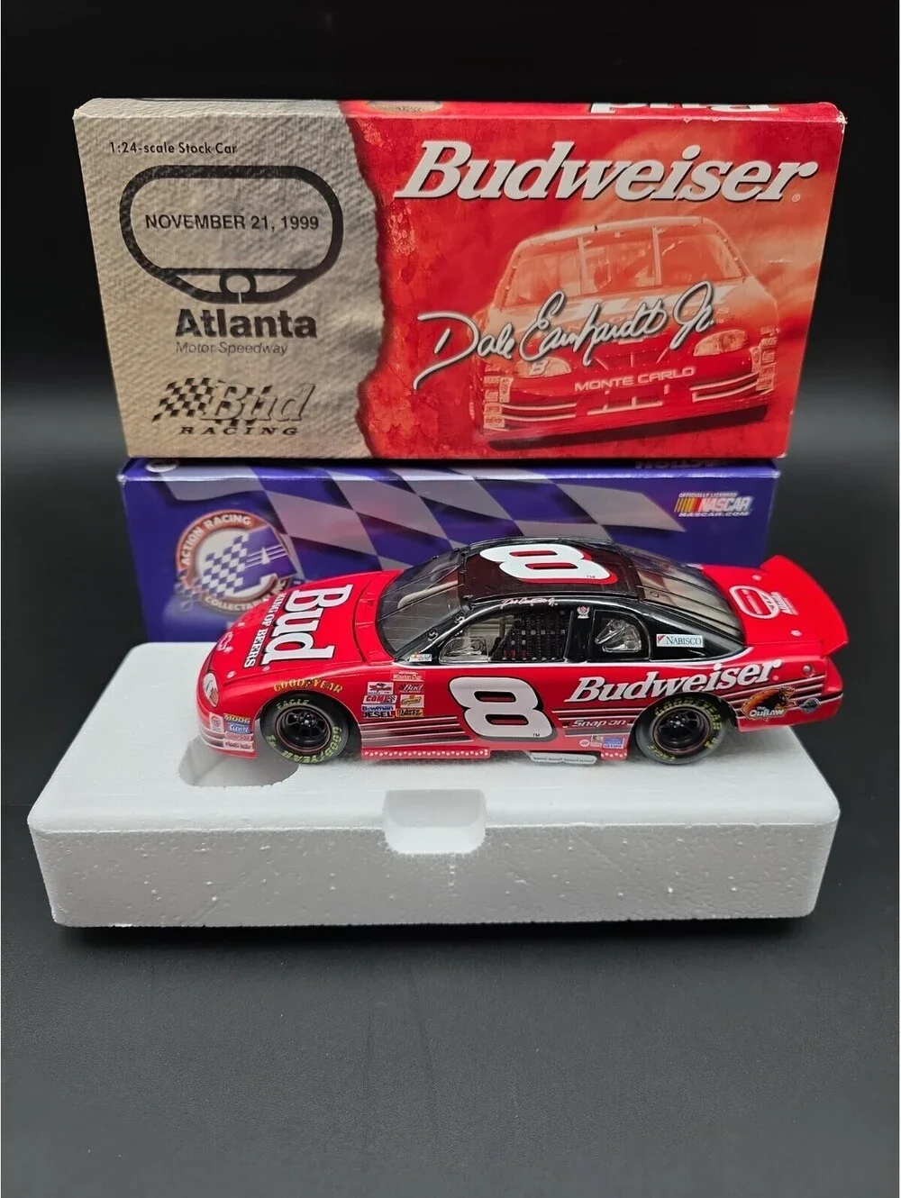 Dale Earnhardt Jr. #8 Budweiser Atlanta Winner 1999 Monte Carlo Action Car